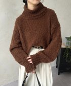 【ゼヴォン/Thevon】のブークレヤーンオフタートルニット 人気、トレンドファッション・服の通販 founy(ファニー) ファッション Fashion レディースファッション Fashion for Women トップス・カットソー Cut & Sew Tops ニット Knit Tops & Sweaters 秋 Autumn ショート Short, Short Length シンプル Simple, Minimal 再入荷 Restock / Back in Stock おすすめ Recommended / Our Picks エレガント 上品 Elegant 2025年 2025 2025-2026秋冬・A/W Autumn/Winter 2025–26 AW25–26 thumbnail ブラウン|ID: prp329100004790649 ipo3291000000034762785