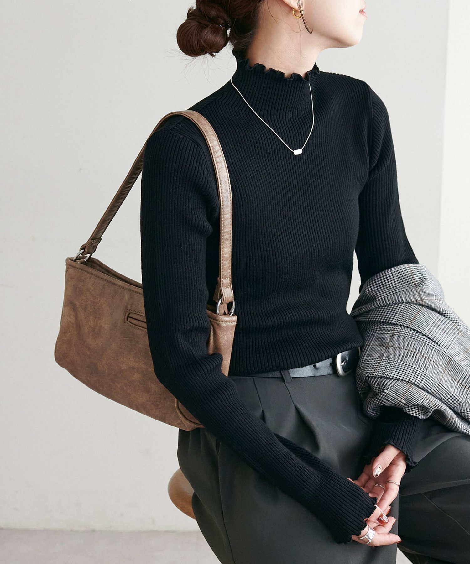 【ディスコート/Discoat】の【WEB限定】ハイネックメローリブニット インテリア・キッズ・メンズ・レディースファッション・服の通販 founy(ファニー) ファッション Fashion レディースファッション Fashion for Women トップス・カットソー Cut & Sew Tops ニット Knit Tops & Sweaters インナー Innerwear ジャケット Jacket, Outerwear デニム Denim, Jeans Material フィット Fit, Slim Fit おすすめ Recommended / Our Picks ブラック|ID: prp329100004790678 ipo3291000000034894901