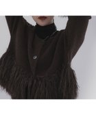【センスオブプレイス/SENSE OF PLACE by URBAN RESEARCH】のフェザーフリンジセーター 人気、トレンドファッション・服の通販 founy(ファニー) ファッション Fashion レディースファッション Fashion for Women 2025年 2025 2025-2026秋冬・A/W Autumn/Winter 2025–26 AW25–26 冬 Winter / This Winter カーディガン Cardigan, Knitwear トレンド Trend, Trending Now ドッキング Docking, Mixed Material フェザー Feather, Feather Detail フリンジ Fringe, Tassel A/W・秋冬 Autumn/Winter thumbnail BROWN|ID: prp329100004790687 ipo3291000000034917796