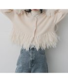 【センスオブプレイス/SENSE OF PLACE by URBAN RESEARCH】のフェザーフリンジセーター 人気、トレンドファッション・服の通販 founy(ファニー) ファッション Fashion レディースファッション Fashion for Women 2025年 2025 2025-2026秋冬・A/W Autumn/Winter 2025–26 AW25–26 冬 Winter / This Winter カーディガン Cardigan, Knitwear トレンド Trend, Trending Now ドッキング Docking, Mixed Material フェザー Feather, Feather Detail フリンジ Fringe, Tassel A/W・秋冬 Autumn/Winter thumbnail IVORY|ID: prp329100004790687 ipo3291000000034917797