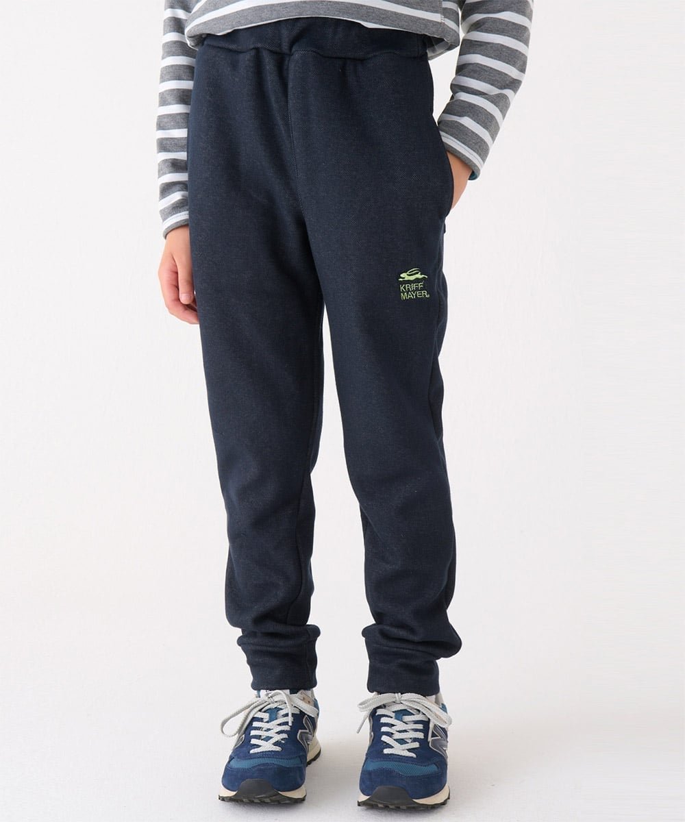 【クリフメイヤー キッズ/KRIFF MAYER / KIDS】の裏シャギーアタタカ裾リブパンツ インテリア・キッズ・メンズ・レディースファッション・服の通販 founy(ファニー) 　ファッション　Fashion　キッズファッション　Fashion for Kids　ボトムス　Bottoms　おすすめ　Recommended / Our Picks　スタイリッシュ　Stylish, Fashionable　ベーシック　Basic, Essential　リラックス　Relax, Relaxed Fit　D/BLUE|ID: prp329100004790691 ipo3291000000035176323
