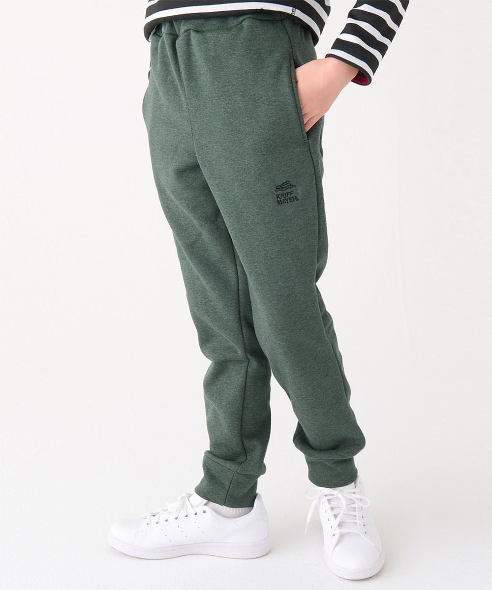 【クリフメイヤー キッズ/KRIFF MAYER / KIDS】の裏シャギーアタタカ裾リブパンツ インテリア・キッズ・メンズ・レディースファッション・服の通販 founy(ファニー) 　ファッション　Fashion　キッズファッション　Fashion for Kids　ボトムス　Bottoms　おすすめ　Recommended / Our Picks　スタイリッシュ　Stylish, Fashionable　ベーシック　Basic, Essential　リラックス　Relax, Relaxed Fit　GREEN|ID: prp329100004790691 ipo3291000000035176329