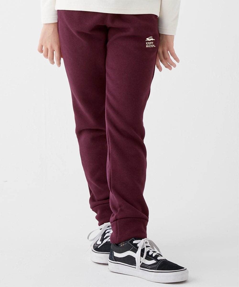 【クリフメイヤー キッズ/KRIFF MAYER / KIDS】の裏シャギーアタタカ裾リブパンツ インテリア・キッズ・メンズ・レディースファッション・服の通販 founy(ファニー) 　ファッション　Fashion　キッズファッション　Fashion for Kids　ボトムス　Bottoms　おすすめ　Recommended / Our Picks　スタイリッシュ　Stylish, Fashionable　ベーシック　Basic, Essential　リラックス　Relax, Relaxed Fit　BURGUNDY|ID: prp329100004790691 ipo3291000000035176331