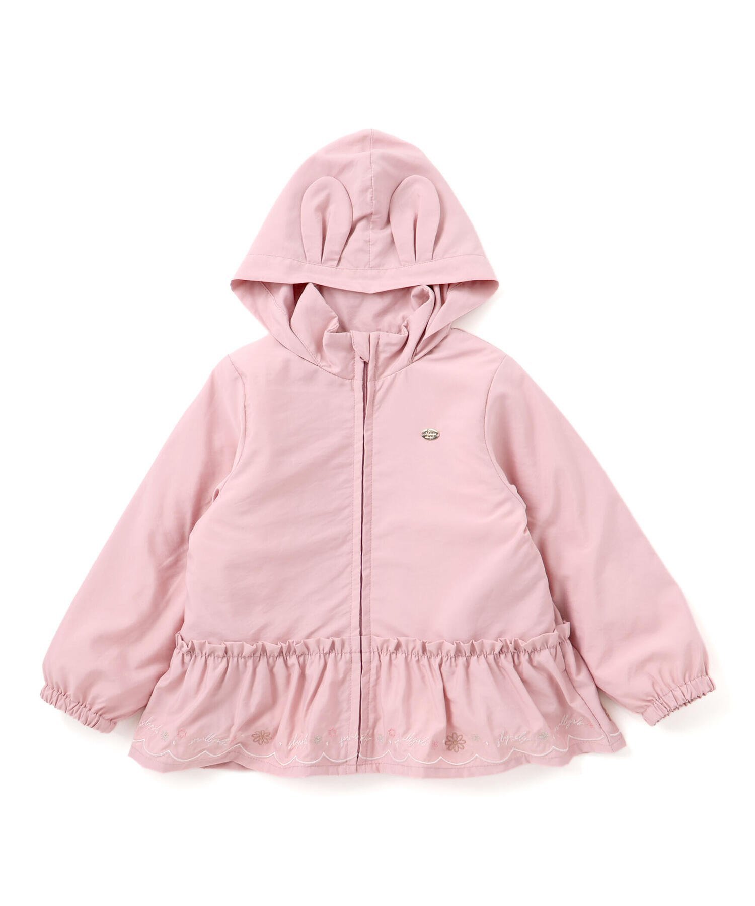 【ベベ オンライン ストア/BEBE ONLINE STORE / KIDS】のアニマルウサギネコ耳フード付きボアライナー3WAYジャケット(80~130cm) インテリア・キッズ・メンズ・レディースファッション・服の通販 founy(ファニー) 　ファッション　Fashion　キッズファッション　Fashion for Kids　アニマル　Animal Print　秋　Autumn　カラフル　Colorful Design　ギャザー　Gathered, Ruffled　コレクション　Collection, Seasonal Line　ジャケット　Jacket, Outerwear　タフタ　Taffeta, Structured Fabric　チェック　Check, Plaid, Tartan　チャーム　Charm, Pendant　ネコ　Cat, Feline Motif　長袖　Long Sleeve, Full Sleeve　パープル　Purple, Violet　フリル　Frill, Ruffle　フレンチ　French, French Style　ミックス　Mix, Mixed Style　モチーフ　Motif, Design Theme　ライナー　Liner, Inner Layer　A/W・秋冬　Autumn/Winter　エレガント 上品　Elegant　2025年　2025　2025-2026秋冬・A/W　Autumn/Winter 2025–26 AW25–26　ピンク|ID: prp329100004790702 ipo3291000000035064591