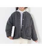 【デビロック/devirock / KIDS】の洗える ハートキルティング 裏あったかボアジャケット ダウンジャケット コート 25AW チャコール|ID: prp329100004790722 ipo3291000000034763123