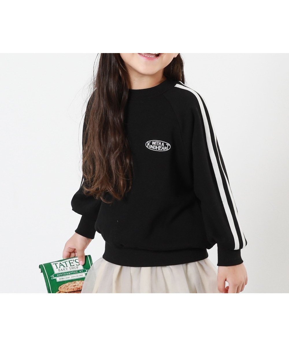 【デビロック/devirock / KIDS】のRICH WARM 裏シャギー ライン トレーナー トレーナー トップス 25AW インテリア・キッズ・メンズ・レディースファッション・服の通販 founy(ファニー) 　ファッション　Fashion　キッズファッション　Fashion for Kids　トップス・カットソー　Cut & Sew Tops　カーゴパンツ　Cargo Pants, Utility Pants　スポーティ　Sporty, Casual Athletic　トレンド　Trend, Trending Now　トレーナー　Sweatshirt, Trainer　なめらか　Smooth, Silky Texture　ブランケット　Blanket, Throw Blanket　冬　Winter / This Winter　おすすめ　Recommended / Our Picks　2025年　2025　2025-2026秋冬・A/W　Autumn/Winter 2025–26 AW25–26　ブラック|ID: prp329100004790761 ipo3291000000034763286