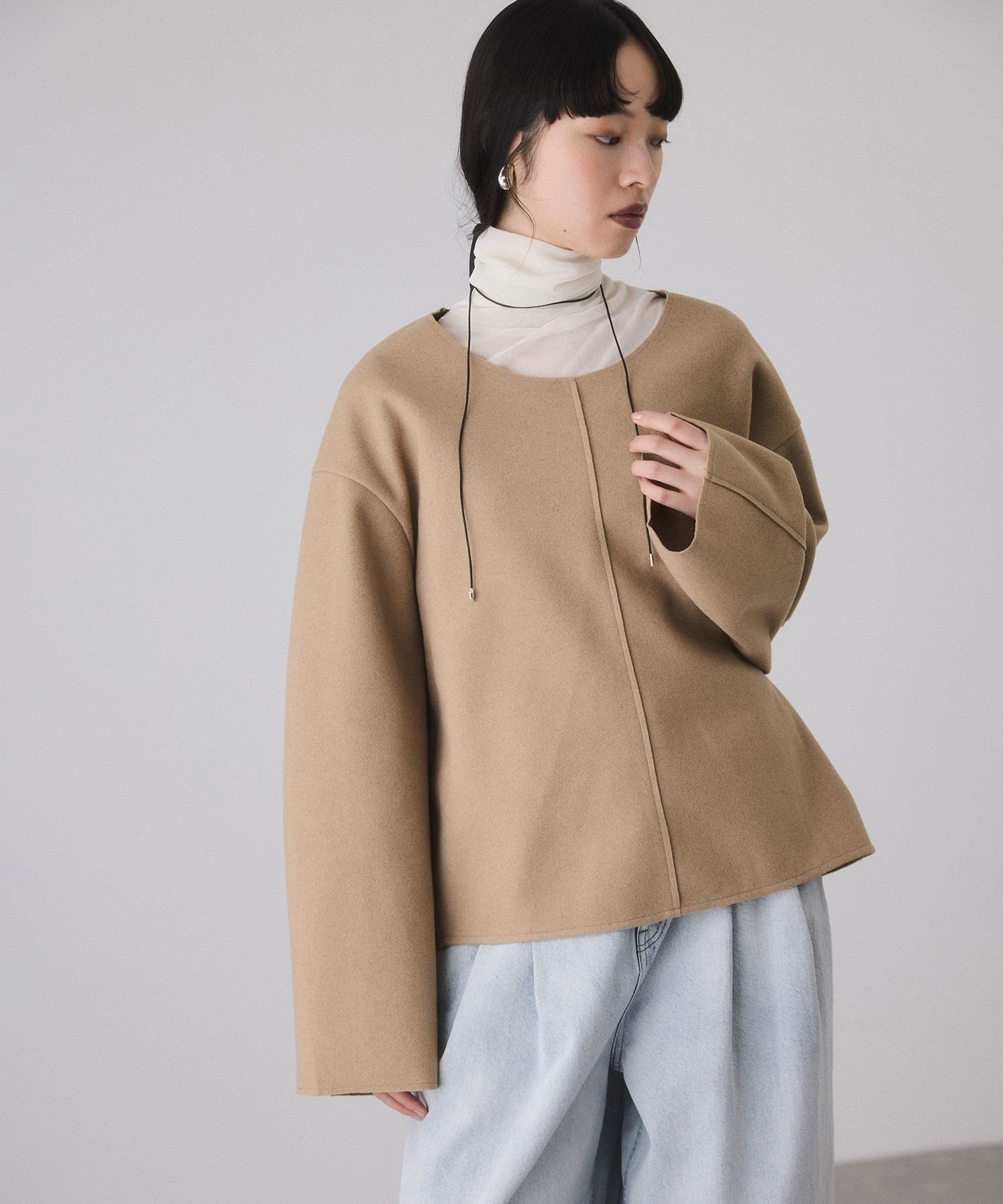 【アダム エ ロペ/ADAM ET ROPE'】の【サステナブル】Airneeプルオーバー インテリア・キッズ・メンズ・レディースファッション・服の通販 founy(ファニー) ファッション Fashion レディースファッション Fashion for Women トップス・カットソー Cut & Sew Tops カジュアルプルオーバー・ニットトップス Pullovers & Knit Tops / Casual Pullovers 2026年 2026 インナー Innerwear シンプル Simple, Minimal スラックス Slacks, Dress Pants タートル Turtleneck, Turtle Collar トレンド Trend, Trending Now フォルム Silhouette, Form A/W・秋冬 Autumn/Winter ベージュ(27)|ID: prp329100004790762 ipo3291000000034763290