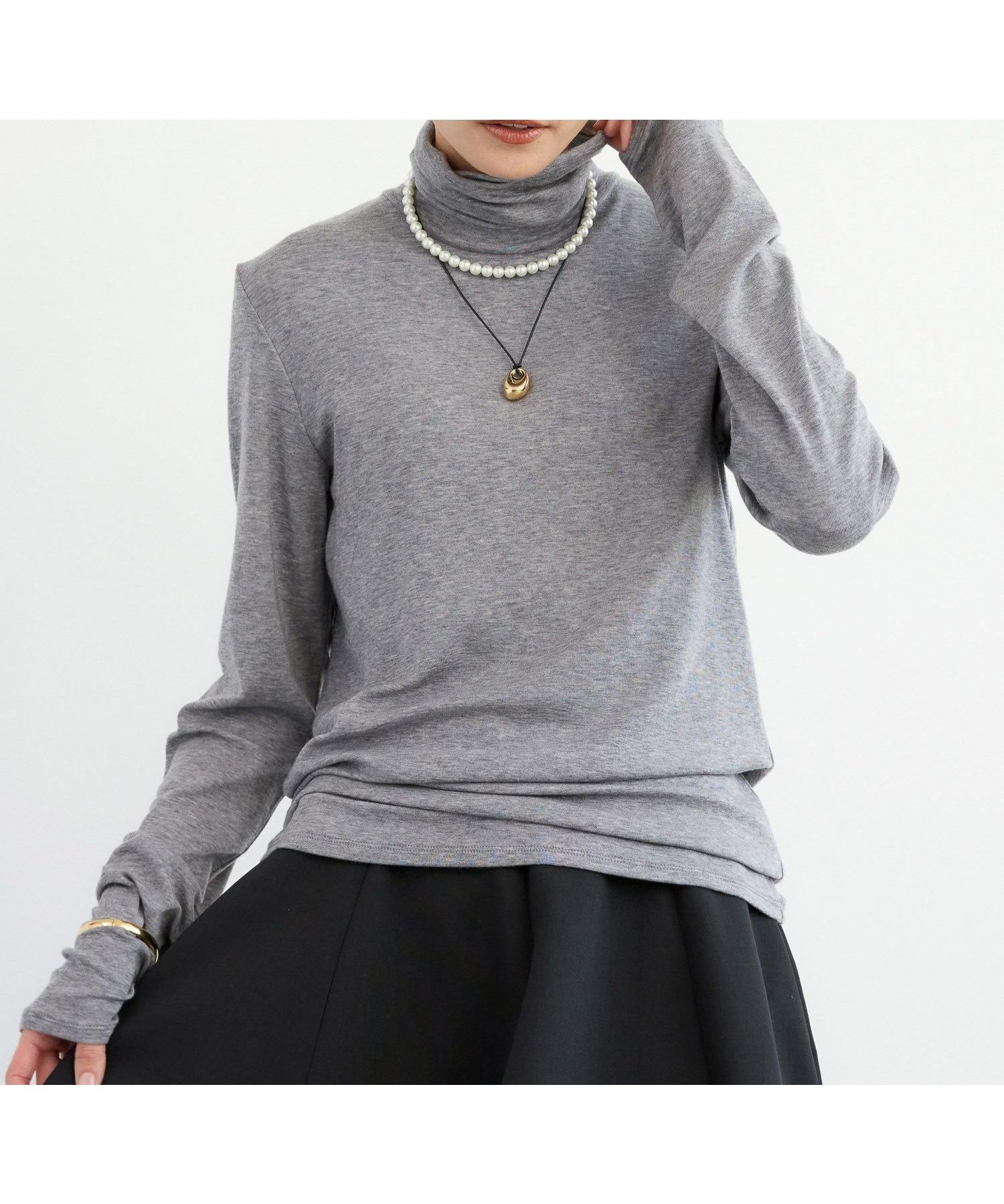 【バンヤードストーム/BARNYARDSTORM】のライトカットタートルプルオーバー / ハンドウォッシャブル インテリア・キッズ・メンズ・レディースファッション・服の通販 founy(ファニー) 　ファッション　Fashion　レディースファッション　Fashion for Women　トップス・カットソー　Cut & Sew Tops　カジュアルプルオーバー・ニットトップス　Pullovers & Knit Tops / Casual Pullovers　インナー　Innerwear　スウェット / スエット　Sweatshirt, Sweatwear　タートルネック　Turtleneck, High Neck　フィット　Fit, Slim Fit　ベスト　Vest, Waistcoat　A/W・秋冬　Autumn/Winter　ライトグレー|ID: prp329100004790773 ipo3291000000035051196