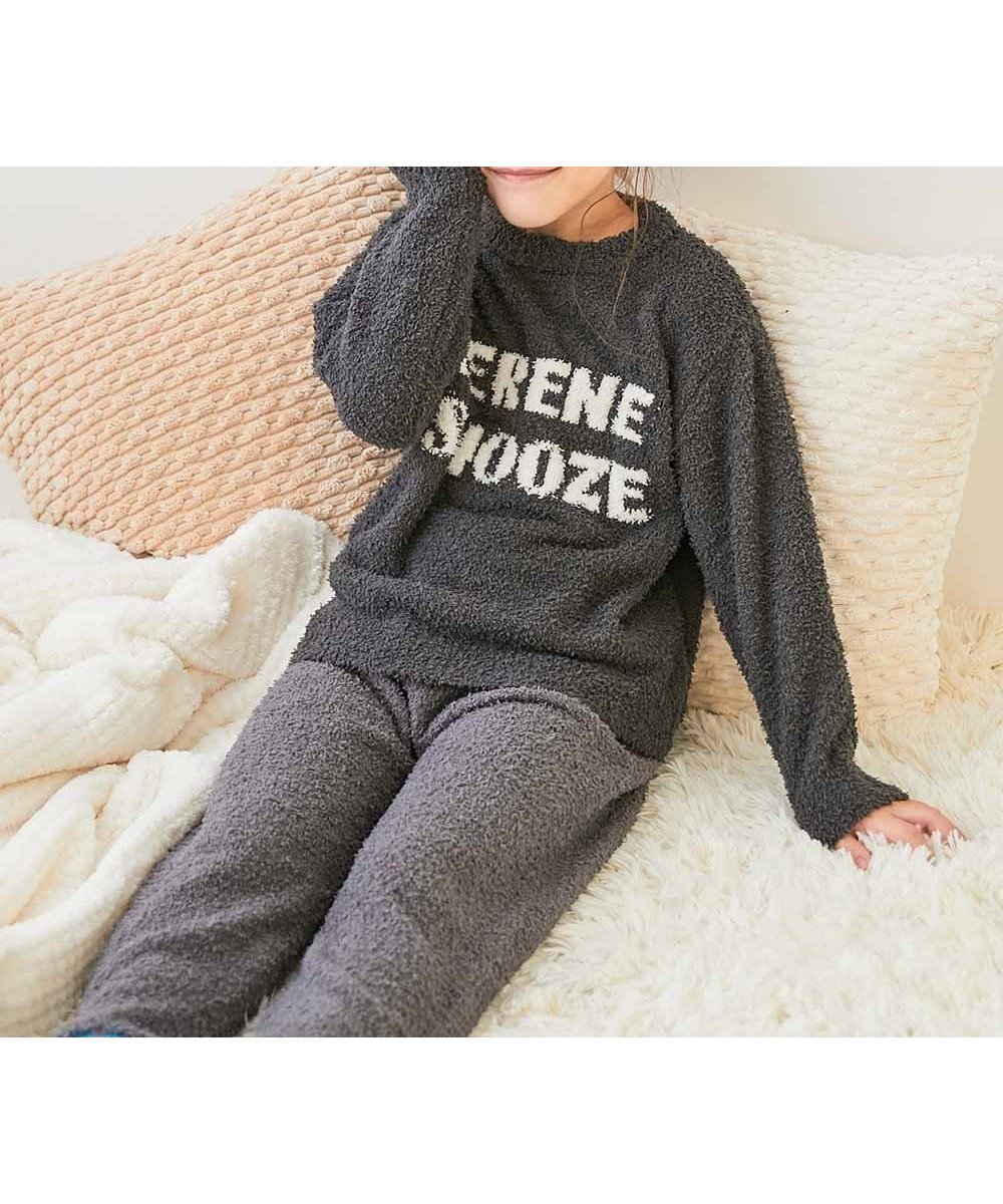 【デビロック/devirock / KIDS】の【親子リンク】マシュマロタッチ パジャマ 長袖パジャマ ルームウェア 長袖 25AW インテリア・キッズ・メンズ・レディースファッション・服の通販 founy(ファニー) 　ファッション　Fashion　キッズファッション　Fashion for Kids　長袖　Long Sleeve, Full Sleeve　パジャマ　Pajamas, Sleepwear　2025年　2025　2025-2026秋冬・A/W　Autumn/Winter 2025–26 AW25–26　001-ロゴ-スミクロ|ID: prp329100004790777 ipo3291000000034763344