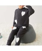 【デビロック/devirock / KIDS】の【親子リンク】マシュマロタッチ パジャマ 長袖パジャマ ルームウェア 長袖 25AW 004-ハート-スミクロ|ID: prp329100004790777 ipo3291000000034763346