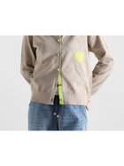 【ヴァン/Vin】の透かし編みハートニットカーディガン 人気、トレンドファッション・服の通販 founy(ファニー) ファッション Fashion レディースファッション Fashion for Women トップス・カットソー Cut & Sew Tops ニット Knit Tops & Sweaters カーディガン・羽織り Layered Style Cardigans カーディガン Cardigan, Knitwear コンパクト Compact, Small Size デニム Denim, Jeans Material ボーダー Border, Stripe thumbnail ベージュ|ID: prp329100004790786 ipo3291000000035011735