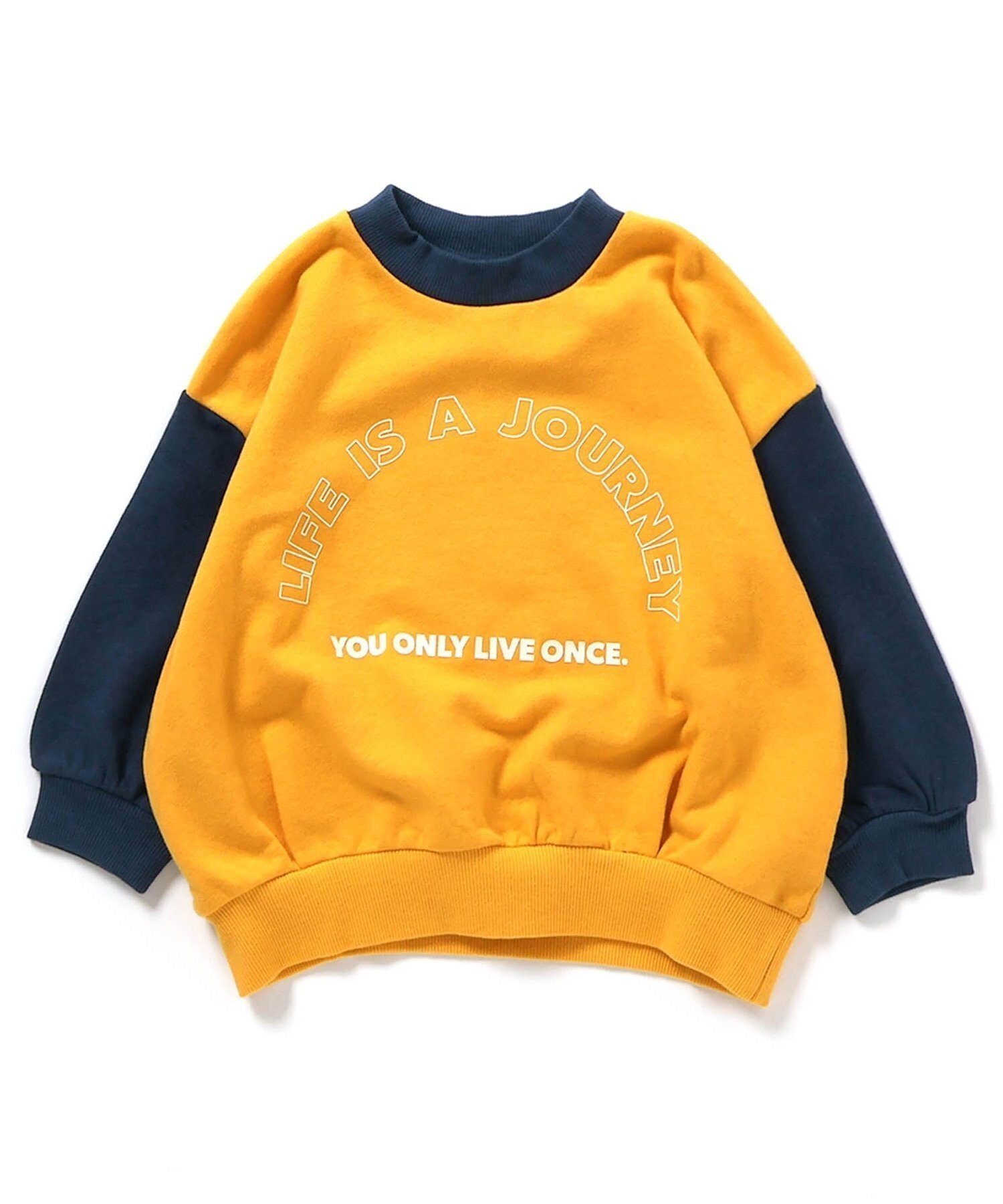 【エフオー オンラインストア/F.O.Online Store / KIDS】のロゴバリエーショントレーナー インテリア・キッズ・メンズ・レディースファッション・服の通販 founy(ファニー) 　ファッション　Fashion　キッズファッション　Fashion for Kids　おすすめ　Recommended / Our Picks　デニム　Denim, Jeans Material　トレーナー　Sweatshirt, Trainer　フレア　Flare, Flared　プリント　Print, Printed Pattern　A/W・秋冬　Autumn/Winter　イエロー|ID: prp329100004790824 ipo3291000000034763564