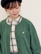 【サマンサモスモス/Samansa Mos2】の刺繍入りパフスリーブカーディガン グリーン|ID: prp329100004790837 ipo3291000000034763615