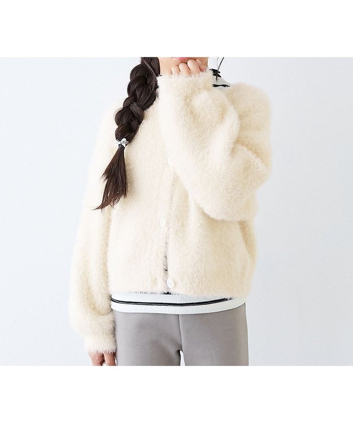 【デビロック/devirock / KIDS】の洗える ふわふわ シャギーカーディガン カーディガン トップス 25AW インテリア・キッズ・メンズ・レディースファッション・服の通販 founy(ファニー) https://founy.com/ ファッション Fashion キッズファッション Fashion for Kids トップス・カットソー Cut & Sew Tops 洗える Machine Washable カーディガン Cardigan, Knitwear シンプル Simple, Minimal ストレッチ Stretch, Stretchy Fabric ミニスカート Mini Skirt, Short Skirt ロング Long, Long-Length おすすめ Recommended / Our Picks 2025年 2025 2025-2026秋冬・A/W Autumn/Winter 2025–26 AW25–26 |ID: prp329100004790840 ipo3291000000034763625