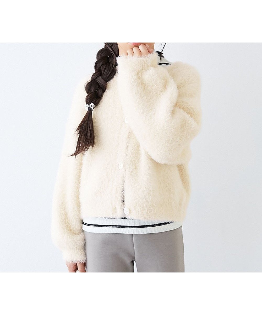 【デビロック/devirock / KIDS】の洗える ふわふわ シャギーカーディガン カーディガン トップス 25AW 人気、トレンドファッション・服の通販 founy(ファニー) ファッション Fashion キッズファッション Fashion for Kids トップス・カットソー Cut & Sew Tops 洗える Machine Washable カーディガン Cardigan, Knitwear シンプル Simple, Minimal ストレッチ Stretch, Stretchy Fabric ミニスカート Mini Skirt, Short Skirt ロング Long, Long-Length おすすめ Recommended / Our Picks 2025年 2025 2025-2026秋冬・A/W Autumn/Winter 2025–26 AW25–26 other-1|ID: prp329100004790840 ipo3291000000034763625