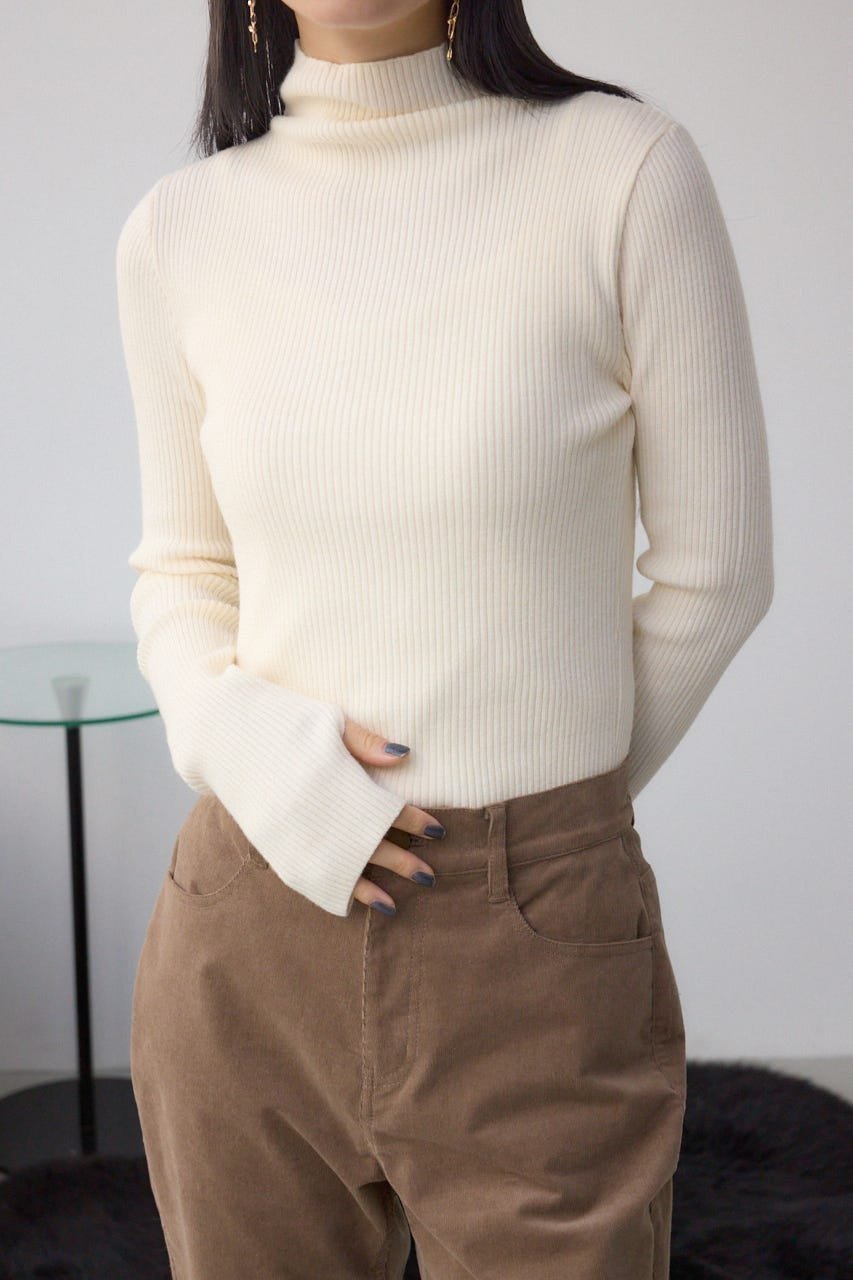 【アズール バイ マウジー/AZUL by moussy】のサムホールリブニットトップス インテリア・キッズ・メンズ・レディースファッション・服の通販 founy(ファニー) ファッション Fashion レディースファッション Fashion for Women トップス・カットソー Cut & Sew Tops ニット Knit Tops & Sweaters インナー Innerwear シンプル Simple, Minimal ボトム Bottoms, Lower Wear リブニット Rib Knit, Ribbed Knit IVOY3|ID: prp329100004790869 ipo3291000000034763753