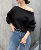 【アンドミー/andme】の裏起毛 オフショルダー スウェット トップス ブラック|ID: prp329100004790905 ipo3291000000034763907