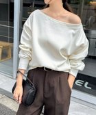 【アンドミー/andme】の裏起毛 オフショルダー スウェット トップス エクリュ|ID: prp329100004790905 ipo3291000000034763914