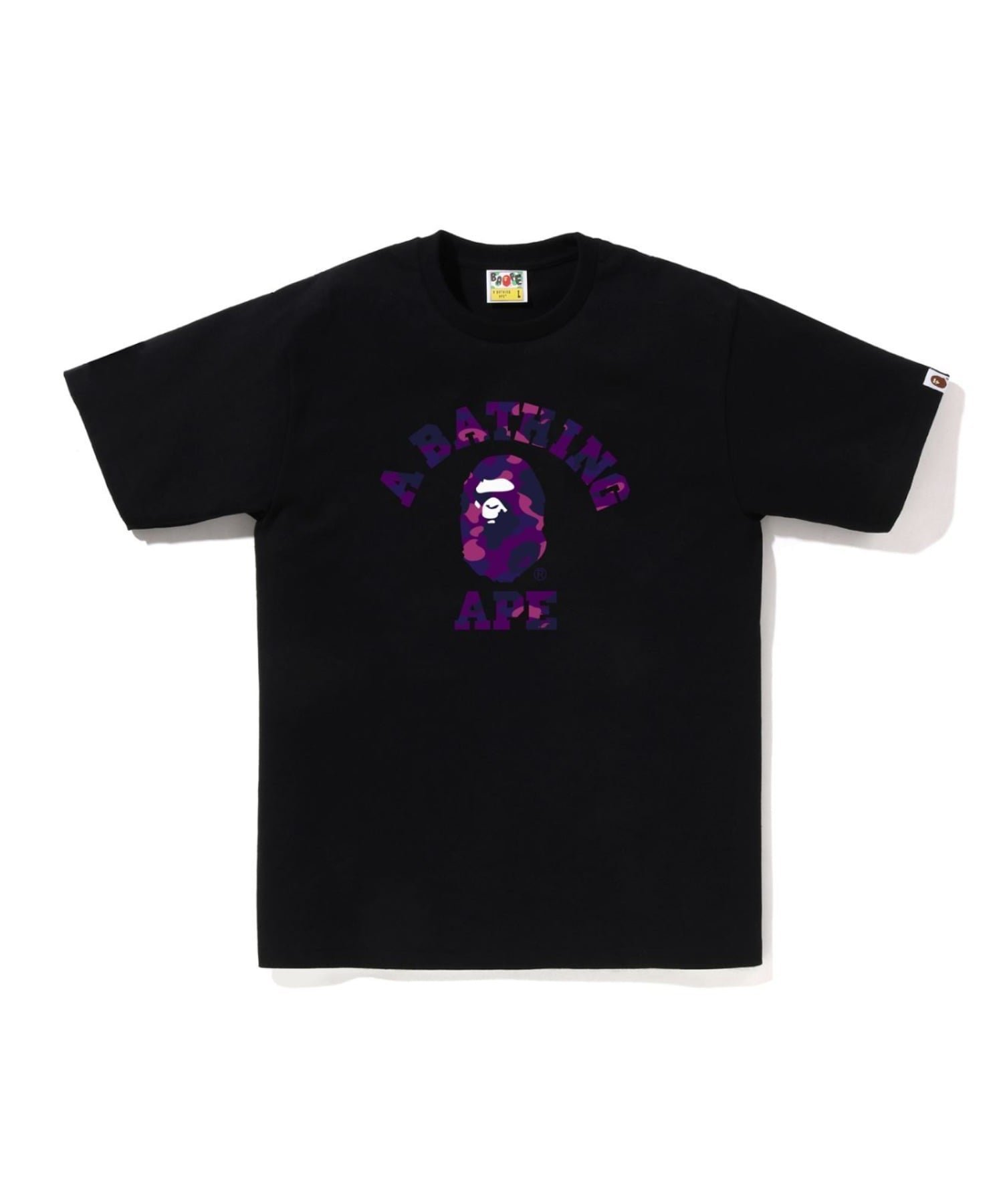 【ア ベイシング エイプ/A BATHING APE】のCOLOR CAMO COLLEGE TEE M インテリア・キッズ・メンズ・レディースファッション・服の通販 founy(ファニー) 　ファッション　Fashion　レディースファッション　Fashion for Women　パターン　Pattern, Design Print　ルーズ　Loose, Oversized　定番　Standard, Basic Item　BKxPP|ID: prp329100004790911 ipo3291000000034884905