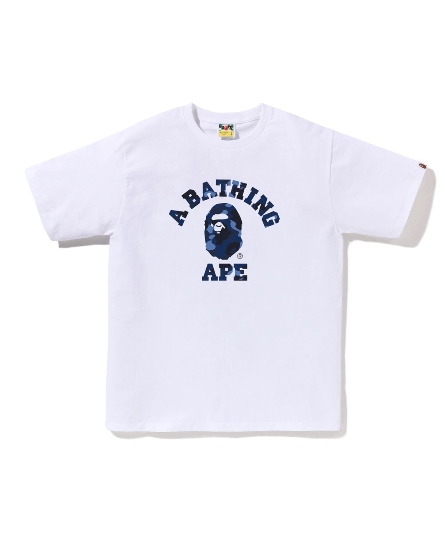【ア ベイシング エイプ/A BATHING APE】のCOLOR CAMO COLLEGE TEE M インテリア・キッズ・メンズ・レディースファッション・服の通販 founy(ファニー) 　ファッション　Fashion　レディースファッション　Fashion for Women　パターン　Pattern, Design Print　ルーズ　Loose, Oversized　定番　Standard, Basic Item　WHxNY|ID: prp329100004790911 ipo3291000000034884907