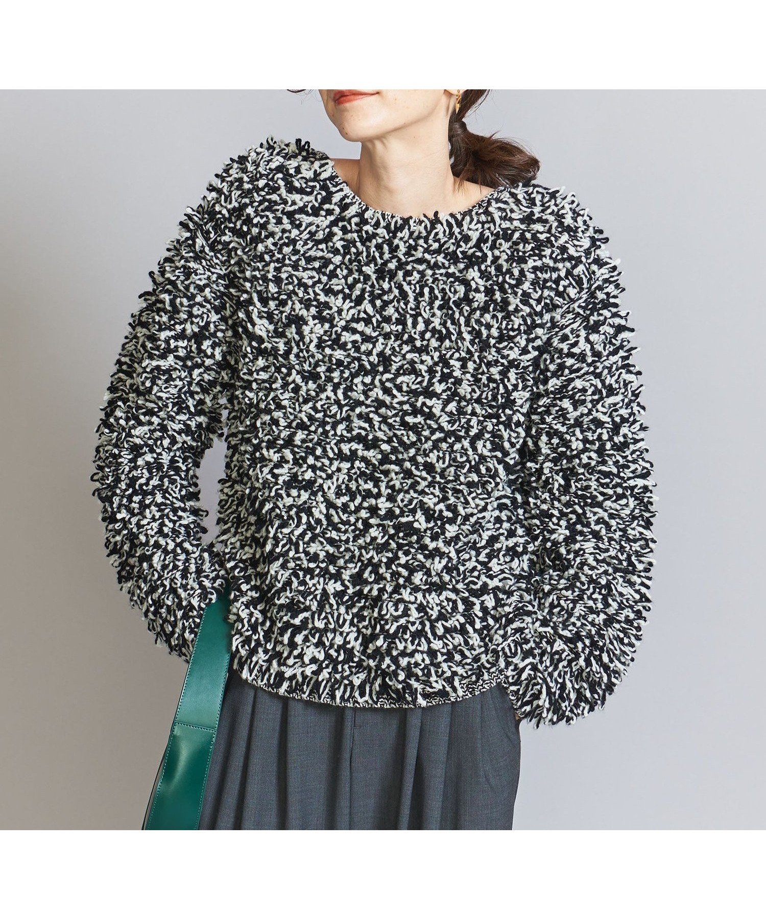 【ユナイテッドアローズ/UNITED ARROWS】のループニット プルオーバー/ブラック 人気、トレンドファッション・服の通販 founy(ファニー) 　ファッション　Fashion　レディースファッション　Fashion for Women　トップス・カットソー　Cut & Sew Tops　ニット　Knit Tops & Sweaters　カジュアルプルオーバー・ニットトップス　Pullovers & Knit Tops / Casual Pullovers　シンプル　Simple, Minimal　スラックス　Slacks, Dress Pants　デニム　Denim, Jeans Material　ミックス　Mix, Mixed Style　ループ　Loop, Loop Knit　冬　Winter / This Winter　アウトレット　Outlet / Clearance　 other-1|ID: prp329100004790925 ipo3291000000034763994