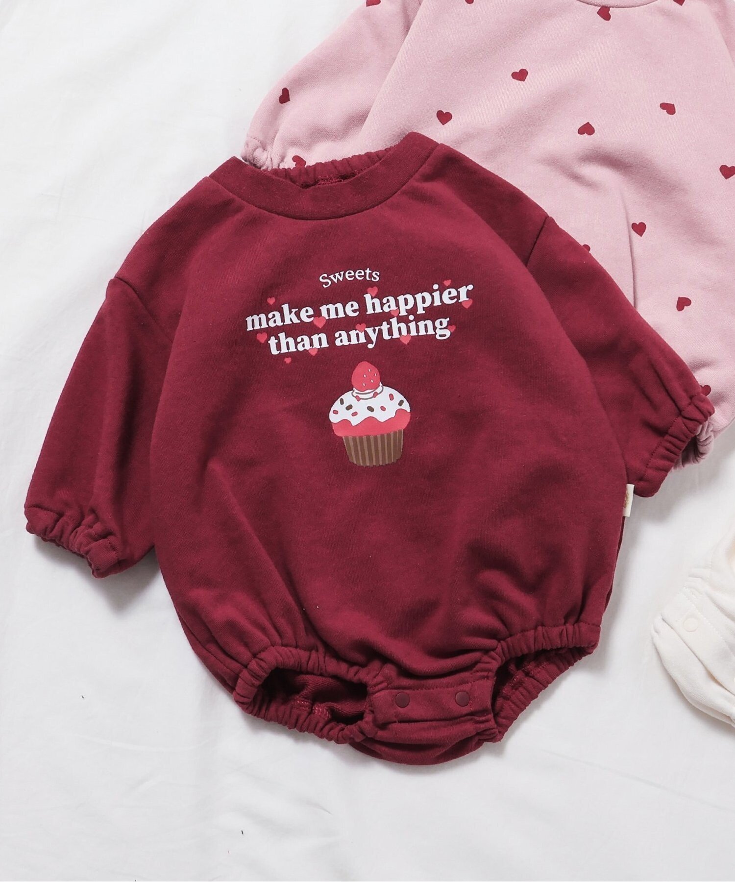 【エフオー オンラインストア/F.O.Online Store / KIDS】のWEB限定 GIRLSバラエティボディスーツ インテリア・キッズ・メンズ・レディースファッション・服の通販 founy(ファニー) 　ファッション　Fashion　キッズファッション　Fashion for Kids　ギフト プレゼント　Gift / Present　ベビー　Baby, Babywear　ロンパース　Romper, Jumpsuit　レッド|ID: prp329100004790936 ipo3291000000034764039