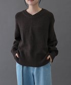 【アーバンリサーチ ドアーズ/URBAN RESEARCH DOORS】のFORK SPOON Vネックニット BROWN|ID: prp329100004790938 ipo3291000000034764049