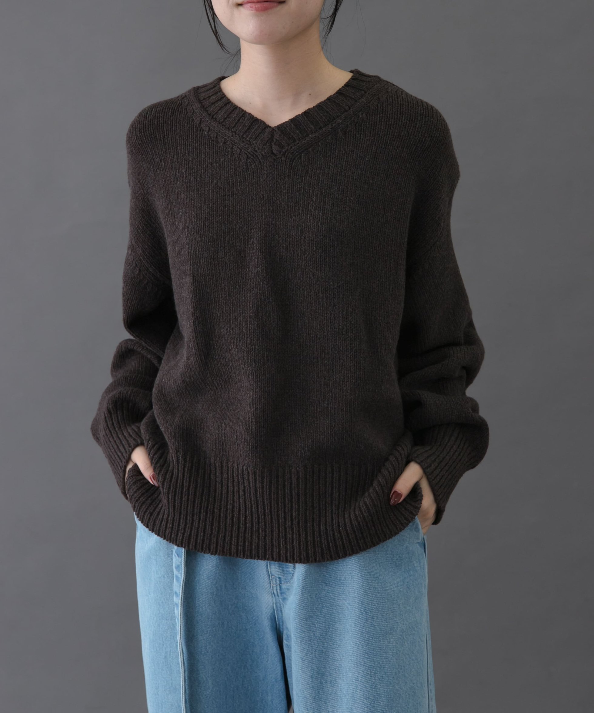 【アーバンリサーチ ドアーズ/URBAN RESEARCH DOORS】のFORK SPOON Vネックニット インテリア・キッズ・メンズ・レディースファッション・服の通販 founy(ファニー) ファッション Fashion レディースファッション Fashion for Women トップス・カットソー Cut & Sew Tops ニット Knit Tops & Sweaters Vネックトップス V-Neck Tops / V-Cut Neckline Shirts 2025年 2025 2025-2026秋冬・A/W Autumn/Winter 2025–26 AW25–26 冬 Winter / This Winter ベーシック Basic, Essential A/W・秋冬 Autumn/Winter BROWN|ID: prp329100004790938 ipo3291000000034764049