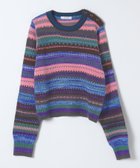 【ジーナシス/JEANASiS】のカラフルジャガードレトロボーダープルオーバー マルチ|ID: prp329100004790941 ipo3291000000034764058