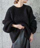 【セレクトモカ/SELECT MOCA】の【人気インフルエンサーコラボbySON】オーバーサイズハニカムニット 人気、トレンドファッション・服の通販 founy(ファニー) ファッション Fashion レディースファッション Fashion for Women トップス・カットソー Cut & Sew Tops ニット Knit Tops & Sweaters シンプル Simple, Minimal ストレート Straight, Straight Cut スリーブ Sleeve, Long Sleeve / Short Sleeve 人気 Popular, Best Seller ミックス Mix, Mixed Style ラウンド Round, Round Neck おすすめ Recommended / Our Picks thumbnail ブラック-04|ID: prp329100004790977 ipo3291000000035144030