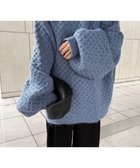 【セレクトモカ/SELECT MOCA】の【人気インフルエンサーコラボbySON】オーバーサイズハニカムニット 人気、トレンドファッション・服の通販 founy(ファニー) ファッション Fashion レディースファッション Fashion for Women トップス・カットソー Cut & Sew Tops ニット Knit Tops & Sweaters シンプル Simple, Minimal ストレート Straight, Straight Cut スリーブ Sleeve, Long Sleeve / Short Sleeve 人気 Popular, Best Seller ミックス Mix, Mixed Style ラウンド Round, Round Neck おすすめ Recommended / Our Picks thumbnail ブルー-05|ID: prp329100004790977 ipo3291000000035144033