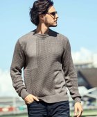 【シフォン/SHIFFON / MEN】の【直営店・WEB限定】 AKM Contemporary(エイケイエムコンテンポラリー)カシミヤブレンド ブロッキングプルオーバーコットンニット brown|ID: prp329100004791043 ipo3291000000034945263