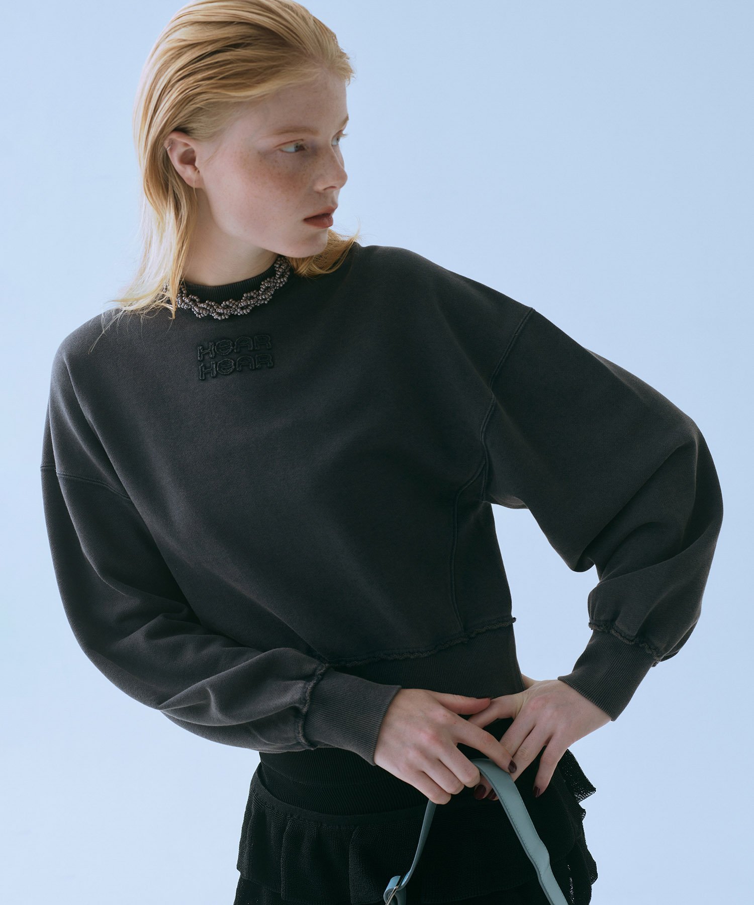 【アダム エ ロペ/ADAM ET ROPE'】の【サステナブル・洗える】ボールバイオ加工スウェットシャツ インテリア・キッズ・メンズ・レディースファッション・服の通販 founy(ファニー) ファッション Fashion レディースファッション Fashion for Women トップス・カットソー Cut & Sew Tops シャツ・ブラウス・オフィスカジュアル Elegant Blouses & Button-Ups レディースパーカー・カジュアルフーディー Casual Hoodies & Sweatshirts スウェット・クルーネックトップス Sweatshirts & Crewnecks / Relaxed Fit Sweat Tops インナー Innerwear ヴィンテージ Vintage Style 洗える Machine Washable コンパクト Compact, Small Size ジャケット Jacket, Outerwear ポケット Pocket, Pocket Detail ロング Long, Long-Length A/W・秋冬 Autumn/Winter 2025年 2025 2025-2026秋冬・A/W Autumn/Winter 2025–26 AW25–26 グレー系(09)|ID: prp329100004791057 ipo3291000000034764558