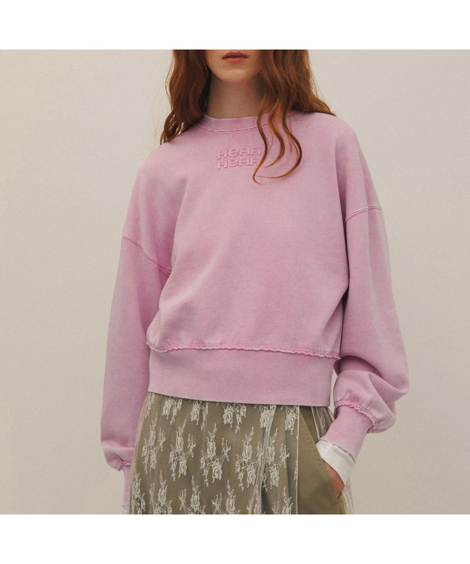 【アダム エ ロペ/ADAM ET ROPE'】の【サステナブル・洗える】ボールバイオ加工スウェットシャツ インテリア・キッズ・メンズ・レディースファッション・服の通販 founy(ファニー) ファッション Fashion レディースファッション Fashion for Women トップス・カットソー Cut & Sew Tops シャツ・ブラウス・オフィスカジュアル Elegant Blouses & Button-Ups レディースパーカー・カジュアルフーディー Casual Hoodies & Sweatshirts スウェット・クルーネックトップス Sweatshirts & Crewnecks / Relaxed Fit Sweat Tops インナー Innerwear ヴィンテージ Vintage Style 洗える Machine Washable コンパクト Compact, Small Size ジャケット Jacket, Outerwear ポケット Pocket, Pocket Detail ロング Long, Long-Length A/W・秋冬 Autumn/Winter 2025年 2025 2025-2026秋冬・A/W Autumn/Winter 2025–26 AW25–26 ピンク(63)|ID: prp329100004791057 ipo3291000000034764562