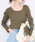 【スローブ イエナ/SLOBE IENA】の《WEB・一部店舗限定カラー有り/追加2》SAWAHOCO パーフェクトカットソー カーキ|ID: prp329100004791067 ipo3291000000034764600