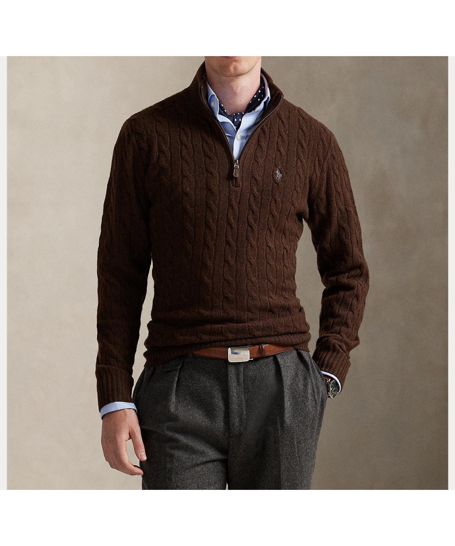 【ラルフローレン/RALPH LAUREN / MEN】のケーブルニット ウールカシミヤ セーター インテリア・キッズ・メンズ・レディースファッション・服の通販 founy(ファニー) ファッション Fashion メンズファッション Fashion for Men カフス Cuff Design セーター Sweater, Knitwear ハイネック High Neck, Mock Neck フィット Fit, Slim Fit モダン Modern, Contemporary リブニット Rib Knit, Ribbed Knit レギュラー Regular, Standard Fit 長袖 Long Sleeve, Full Sleeve 200ブラウン|ID: prp329100004791090 ipo3291000000034764689
