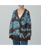 【レプシィム ローリーズファーム/LEPSIM LOWRYS FARM】の5ゲージ柄シャギーVカーディガン 人気、トレンドファッション・服の通販 founy(ファニー) ファッション Fashion レディースファッション Fashion for Women トップス・カットソー Cut & Sew Tops カーディガン・羽織り Layered Style Cardigans おすすめ Recommended / Our Picks カーディガン Cardigan, Knitwear サテン Satin, Glossy Fabric ルーズ Loose, Oversized ロング Long, Long-Length thumbnail ブルー83|ID: prp329100004791092 ipo3291000000034937070