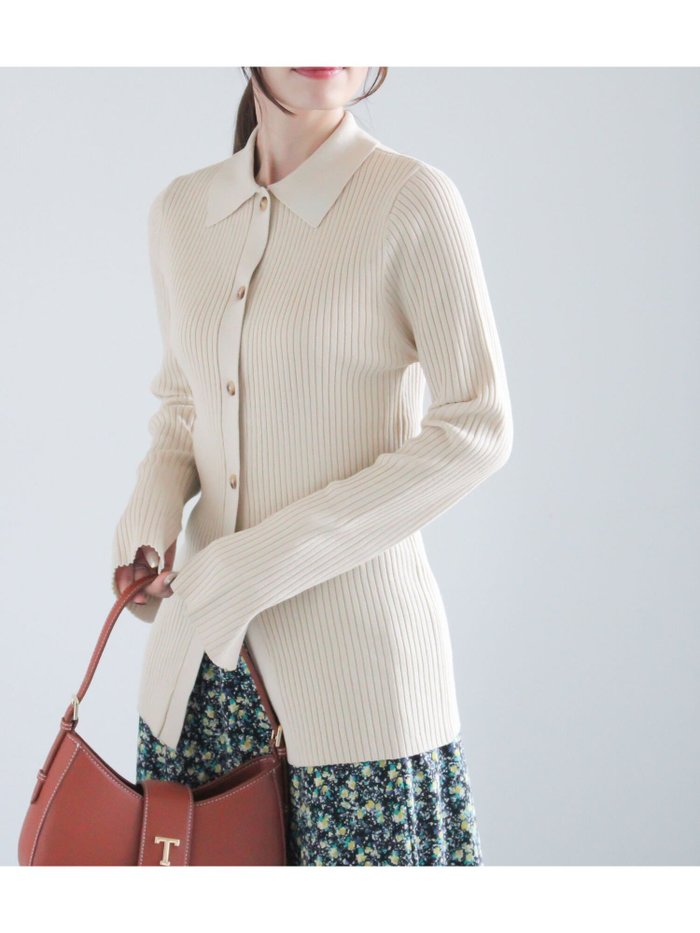 【テチチ/Te chichi】のリブポロカラーニットカーディガン《2025spring catalog item》 インテリア・キッズ・メンズ・レディースファッション・服の通販 founy(ファニー) https://founy.com/ 雑誌掲載アイテム Magazine Picks & Fashion Features ファッション雑誌 Fashion Magazines スプリング SPRiNG ファッション Fashion レディースファッション Fashion for Women トップス・カットソー Cut & Sew Tops ニット Knit Tops & Sweaters カーディガン・羽織り Layered Style Cardigans 2025年 2025 2025春夏・S/S Spring/Summer 2025 SS25 雑誌 Magazine, Fashion Magazine |ID: prp329100004791125 ipo3291000000034764827