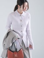 【テチチ/Te chichi】のリブポロカラーニットカーディガン《2025spring catalog item》 ラベンダー|ID: prp329100004791125 ipo3291000000034764830