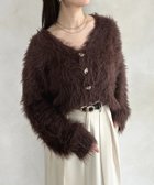【ゼヴォン/Thevon】のニュアンスボタンボリュームシャギーカーディガン 人気、トレンドファッション・服の通販 founy(ファニー) ファッション Fashion レディースファッション Fashion for Women トップス・カットソー Cut & Sew Tops カーディガン・羽織り Layered Style Cardigans インナーキャミ Inner Camisole カーディガン Cardigan, Knitwear トレンド Trend, Trending Now ハイネック High Neck, Mock Neck A/W・秋冬 Autumn/Winter 再入荷 Restock / Back in Stock おすすめ Recommended / Our Picks エレガント 上品 Elegant 2025年 2025 2025-2026秋冬・A/W Autumn/Winter 2025–26 AW25–26 thumbnail ブラウン|ID: prp329100004791154 ipo3291000000034764926