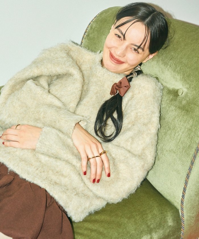 【フリークスストア/FREAK'S STORE】のブークレシャギープルオーバー 24AW インテリア・キッズ・メンズ・レディースファッション・服の通販 founy(ファニー) 　ファッション　Fashion　レディースファッション　Fashion for Women　トップス・カットソー　Cut & Sew Tops　カジュアルプルオーバー・ニットトップス　Pullovers & Knit Tops / Casual Pullovers　2024年　2024　2024-2025秋冬・A/W　Autumn/Winter 2024–25 AW24–25　冬　Winter / This Winter　ベーシック　Basic, Essential　ボトム　Bottoms, Lower Wear　A/W・秋冬　Autumn/Winter　ベージュ|ID: prp329100004791168 ipo3291000000034764973