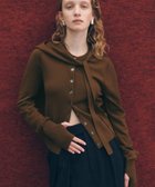 【アダム エ ロペ/ADAM ET ROPE'】の梳毛クルーネックカーディガンストールセット ブラウン(22)|ID: prp329100004791221 ipo3291000000034765179