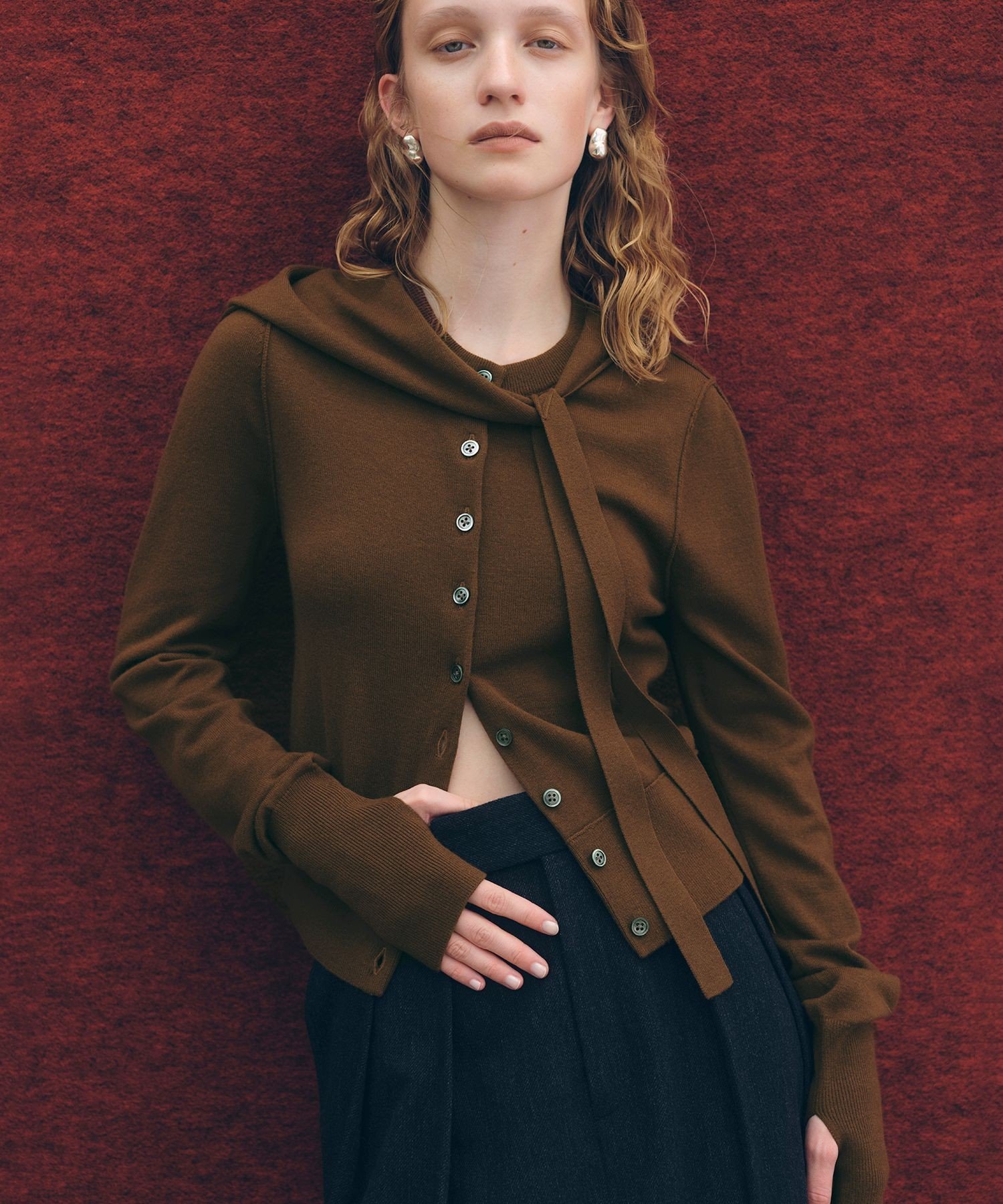 【アダム エ ロペ/ADAM ET ROPE'】の梳毛クルーネックカーディガンストールセット インテリア・キッズ・メンズ・レディースファッション・服の通販 founy(ファニー) ファッション Fashion レディースファッション Fashion for Women イエロー Yellow カットソー Cut and Sewn Top カーディガン Cardigan, Knitwear コンパクト Compact, Small Size ショート Short, Short Length スカーフ Scarf, Neckwear ストール Stole, Wrap スリーブ Sleeve, Long Sleeve / Short Sleeve デニム Denim, Jeans Material トライアングル Triangle, Triangular Shape トレンド Trend, Trending Now バランス Balance, Style Balance フィット Fit, Slim Fit ポケット Pocket, Pocket Detail リラックス Relax, Relaxed Fit ワイド Wide, Wide Fit A/W・秋冬 Autumn/Winter おすすめ Recommended / Our Picks 2026年 2026 ブラウン(22)|ID: prp329100004791221 ipo3291000000034765179