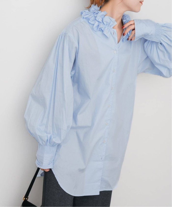 【スピック&スパン/Spick & Span】のcrinkle crinkle crinkle 別注frill coller shirts* インテリア・キッズ・メンズ・レディースファッション・服の通販 founy(ファニー) https://founy.com/ ファッション Fashion レディースファッション Fashion for Women トップス・カットソー Cut & Sew Tops シャツ・ブラウス・オフィスカジュアル Elegant Blouses & Button-Ups インド Indian Textile シルク Silk, 100% Silk スウェット / スエット Sweatshirt, Sweatwear ストライプ Stripe, Striped Pattern トレンド Trend, Trending Now フェミニン Feminine, Girly ブロード Broadcloth, Fine Cotton ベーシック Basic, Essential 別注 Limited Edition, Custom Order ロング Long, Long-Length おすすめ Recommended / Our Picks |ID: prp329100004791222 ipo3291000000034765181