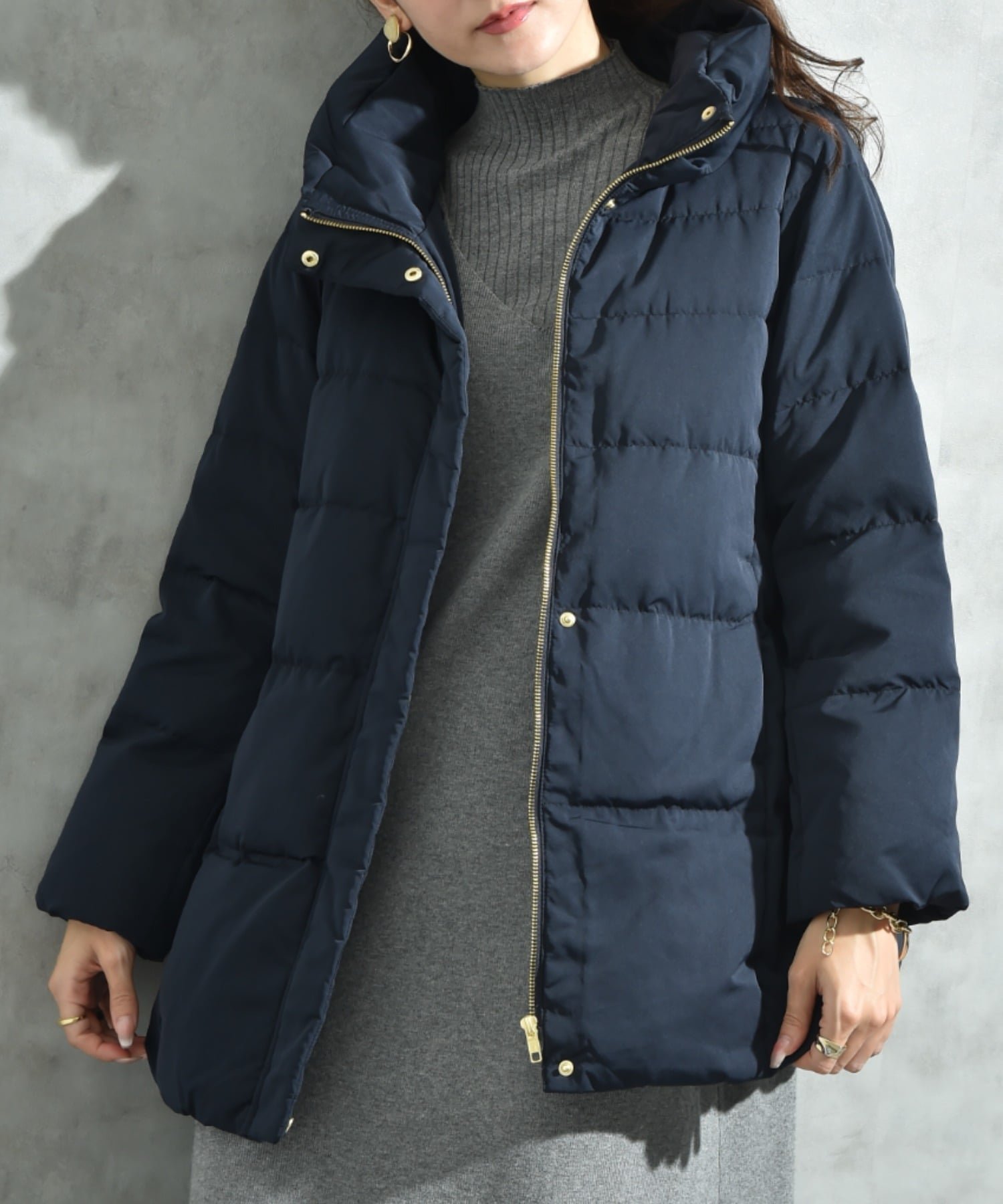 【インタープラネット/INTERPLANET】のピーチスキンミドルダウン インテリア・キッズ・メンズ・レディースファッション・服の通販 founy(ファニー) ファッション Fashion レディースファッション Fashion for Women インナー Innerwear ジャケット Jacket, Outerwear ダウン Down, Puffer 人気 Popular, Best Seller ピーチ Peach, Soft Touch ベーシック Basic, Essential 防寒 Cold Protection, Winter-Ready ミドル Middle Length, Mid Height 冬 Winter / This Winter 旅行 Travel ビジネス 仕事 通勤 Business / Work / Commuting ネイビー|ID: prp329100004791236 ipo3291000000034765233