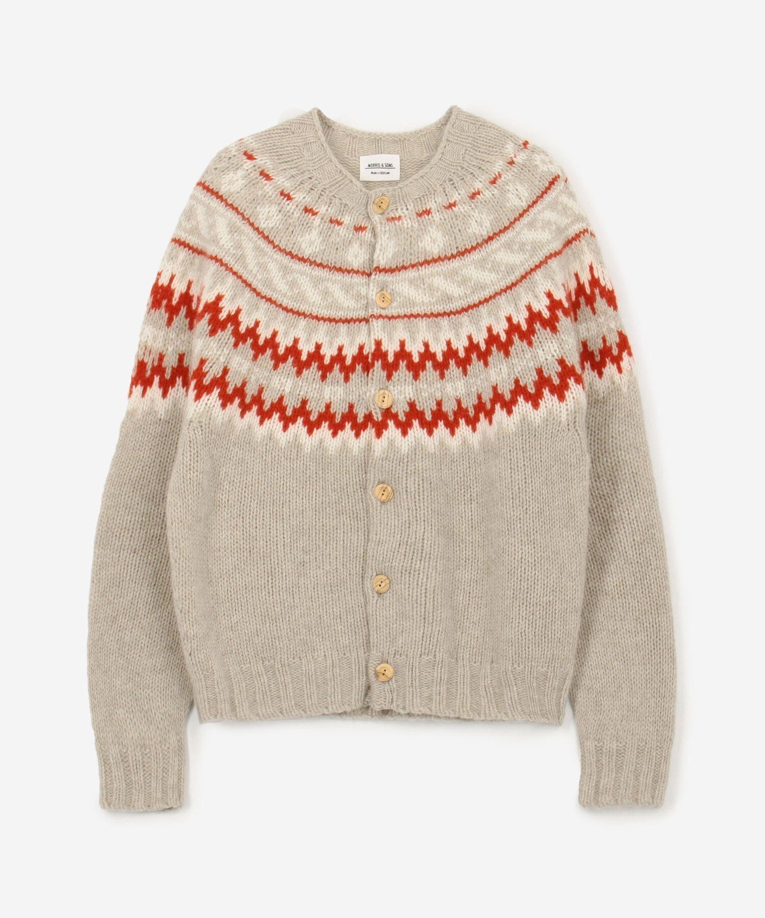 【ビショップ/Bshop】のチャンキーノルディックカーディガン WOMEN インテリア・キッズ・メンズ・レディースファッション・服の通販 founy(ファニー) 　ファッション　Fashion　レディースファッション　Fashion for Women　トップス・カットソー　Cut & Sew Tops　カーディガン・羽織り　Layered Style Cardigans　ウッド　Wooden Design　クラシカル　Classical, Vintage-Inspired　バランス　Balance, Style Balance　ECRU系1|ID: prp329100004791256 ipo3291000000034842882