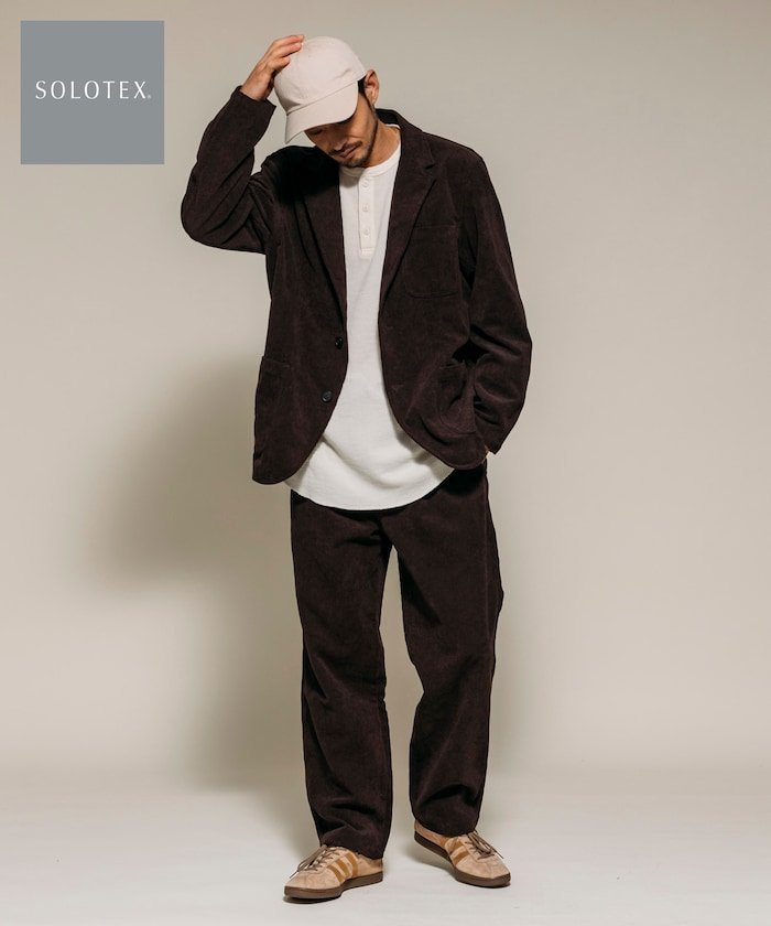 【フリークスストア/FREAK'S STORE】のSOLOTEX コーデュロイ 2Bジャケット セットアップ テーラードジャケット コーデュロイパンツ 25AW インテリア・キッズ・メンズ・レディースファッション・服の通販 founy(ファニー) 　ファッション　Fashion　メンズファッション　Fashion for Men　ボトムス　Bottoms　コーデュロイ　Corduroy, Cord Fabric　今季　This Season, Current Season　吸水　Absorbent, Quick-Dry　シューズ　Shoes, Footwear　シンプル　Simple, Minimal　ジャケット　Jacket, Outerwear　ストレッチ　Stretch, Stretchy Fabric　スニーカー　Sneakers, Trainers　セットアップ　Set-Up, Coordinated Outfit　デニム　Denim, Jeans Material　トレンド　Trend, Trending Now　フィット　Fit, Slim Fit　フォーマル　Formal, Dressy　ベーシック　Basic, Essential　リラックス　Relax, Relaxed Fit　A/W・秋冬　Autumn/Winter　冬　Winter / This Winter　おすすめ　Recommended / Our Picks　エレガント 上品　Elegant　2025年　2025　2025-2026秋冬・A/W　Autumn/Winter 2025–26 AW25–26　ブラウン|ID: prp329100004791259 ipo3291000000034765318