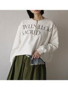 【ラシュッド/LASUD】のロゴプリントハーフジップスエット オフホワイト|ID: prp329100004791267 ipo3291000000034765347