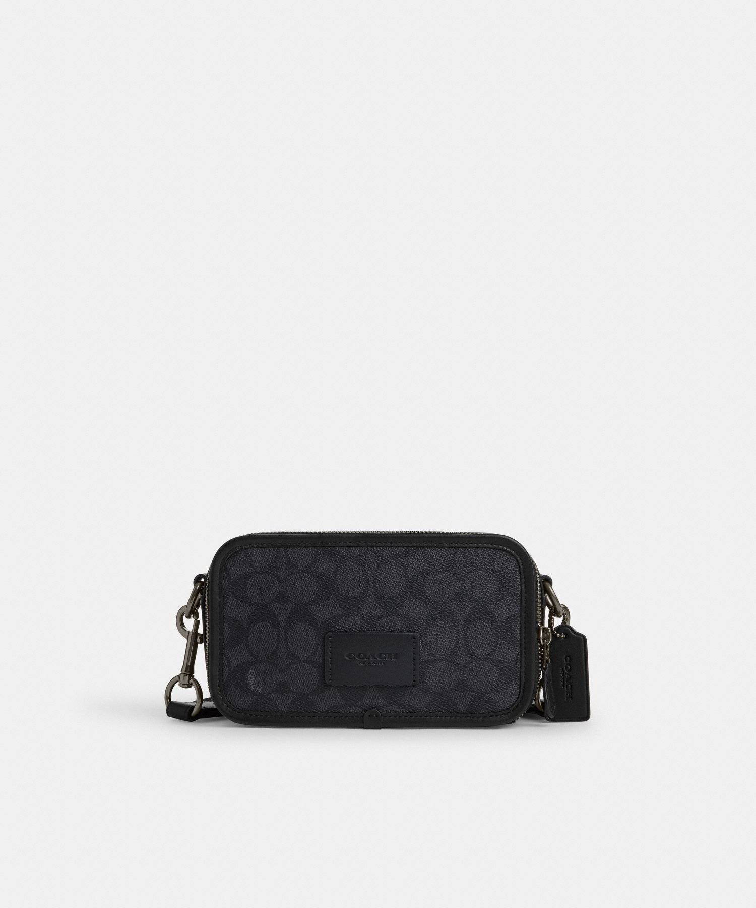 【コーチ/COACH / MEN】の【公式】ワイアット クロスボディ バッグ・シグネチャー キャンバス インテリア・キッズ・メンズ・レディースファッション・服の通販 founy(ファニー) ファッション Fashion メンズファッション Fashion for Men バッグ Bags iPhone アイフォーン iPhone キャンバス Canvas, Canvas Fabric シューズ Shoes, Footwear ラップ Wrap, Wrap Design 財布 Wallet, Purse BLACK|ID: prp329100004791268 ipo3291000000034837875