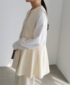 【アンドミー/andme】のペプラム ベスト evernavy エバーネイビー アイボリー|ID: prp329100004791273 ipo3291000000034765365